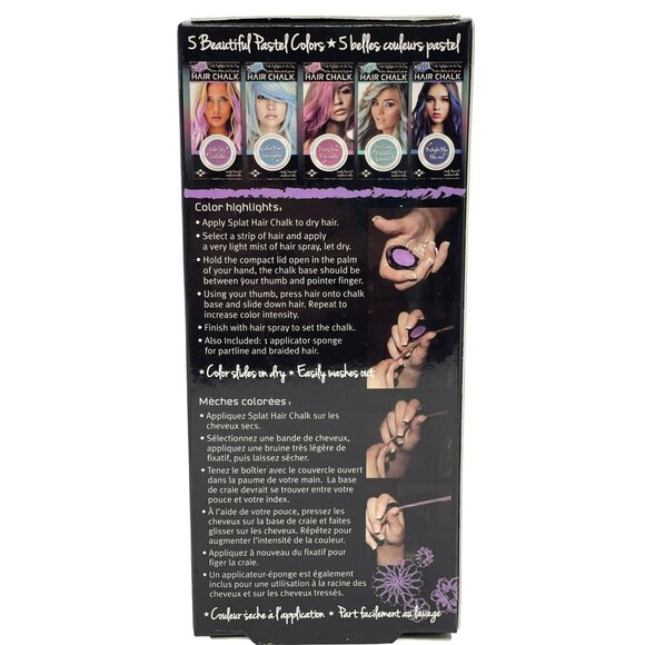 SPLAT - Violet Sky -Hair Chalk, beautiful way to add pastel highlights to hair. - Picture 5 of 11